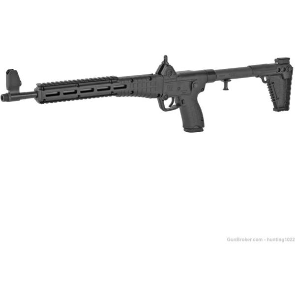 9mm Luger KelTec KEL-TEC SUB 2000 RIFLE, 9MM, GLOCK 17, 40RD MAG INCLUDED! 640832004182 SUB2K9GLK17BBLK 16 inch " barrel