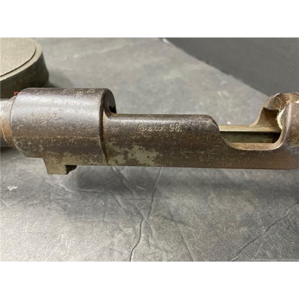 Mauser Gewehr 98 Spandu Erfurt 1902 receiver action, barrel, trigger matching # 30 inch " barrel