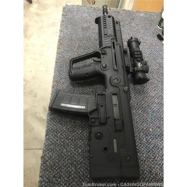 5.56mm NATO (.223 Rem.) Tavor X95 IWI - Israel Weapon Industries Left Handed 5.56 Rifle Black W/ Optics Burris Ar-332 No CC Fee 11026113989 16 inch " barrel