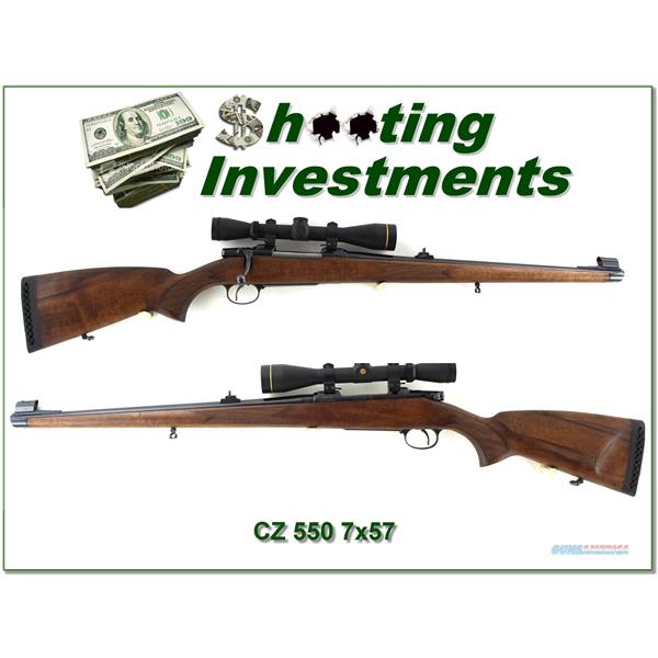 7x57R CZ 550 Mannlicher 7x57 with Leupold Exc Cond
