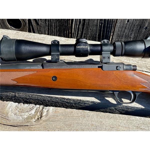 .375 Ruger / Sturm, & Co. M77 Hawkeye 375 w/Leupold, Timney, Mercury Recoil 23 inch " barrel