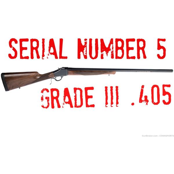 .405 Win. Winchester 1885 Hunter GRADE III SERIAL #5 28" WIN534141254C 28 inch " barrel