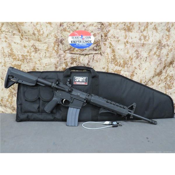 5.56mm NATO (.223 Rem.) Springfield Armory PENNY! SPRINGFIELD SAINT AR15, 5.56, W/ 16" BARREL, VERY NICE!!