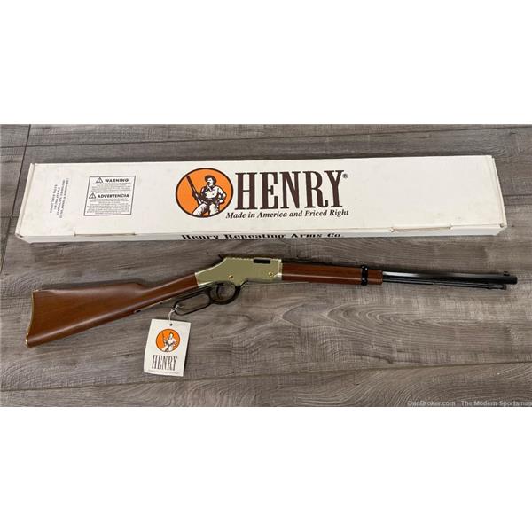 .22 LR Henry Repeating Arms Golden Boy 22LR Lever Action Rifle Brass 22 H004 Octagon Barrel 619835006004