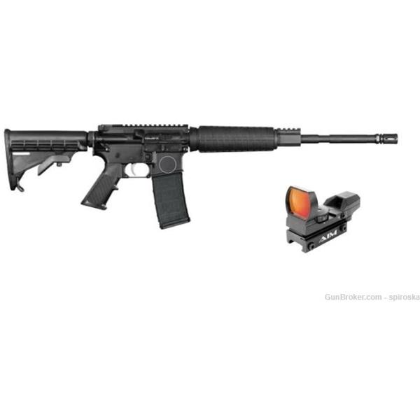 5.56mm NATO (.223 Rem.) Anderson Manufacturing AM-15 With Aim Sports Reflex Sight Rifle 16 inch " barrel