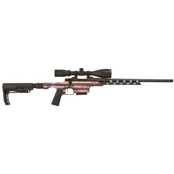 Howa HMXL223USA Mini EXCL Lite, 223 Rem, 20" Barrel, 5+1 Round, American Flag Cerakote Black Folding HTI Excl Lit Chassis Stock 682146398656
