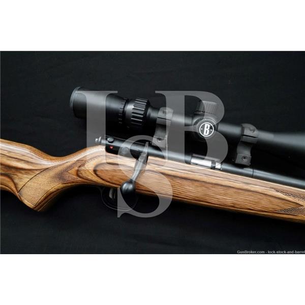 .22 LR Savage Arms Company Mark II 22 21" Blue Brown Laminate Bolt-Action Rifle