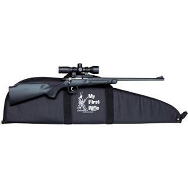 22 LR Keystone Sporting Arms, Crickett, Youth, Bolt Action, Single Shot Rifle, 22LR, 16.125" Barrel, Back, With Scope and Case 611613122401