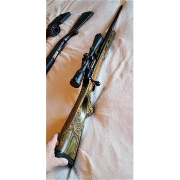 .22-250 Rem. 12 Varmint BVSS Savage Model 22-250 HEAVY BARREL w/ Nikon 3-9 40mm scope thumbhole stock 26 inch " barrel