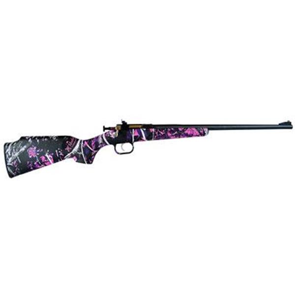 22 LR Keystone Sporting Arms, Crickett, Generation 2, Bolt Action, Single Shot, 22LR, 16.125" Barrel, Blued Finish, Muddy Girl Stock, Includes Studs, Eye and Ear Protection, Scope Mount, EZ Loader, Adjustable Sights 611613021605