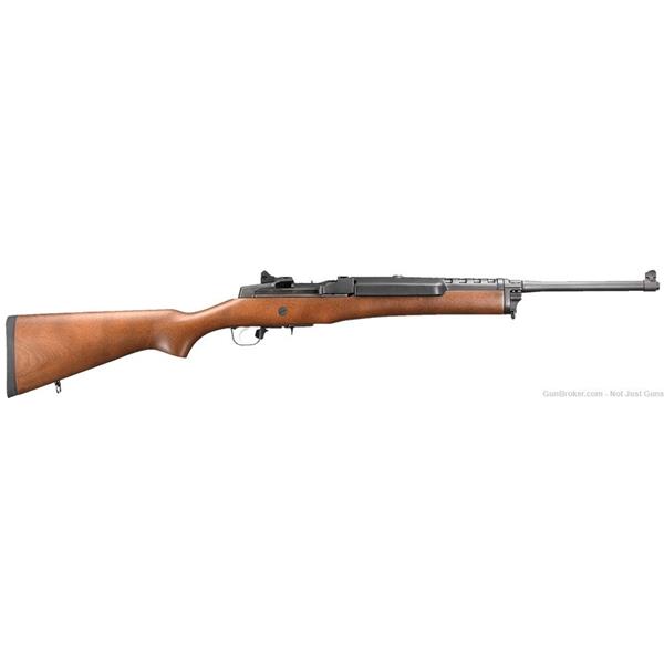 5.56mm NATO (.223 Rem.) Ruger / Sturm, & Co. 5801 Mini-14 Ranch 5.56x45mm 18.50" 5+1 Blued Barrel Wood Stock 736676058013