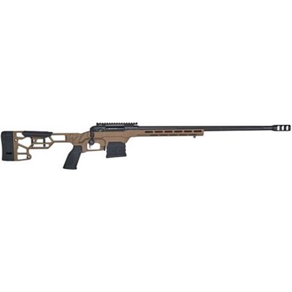 Savage 57566 10/110 Precision 338 Lapua Mag 24" Barrel, 5+1 Round, Black Flat Dark Earth Cerakote Adjustable MDT ACC Aluminum Chassis Stock 011356575661