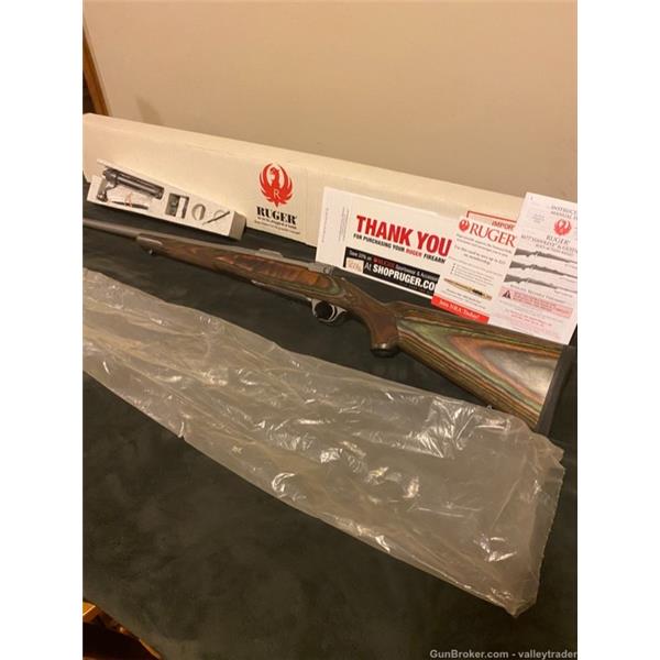 Ruger / Sturm, & Co. RUGER M77 HAWKEYE 6.5 CREEDMOOR. STAINLESS W/GREEN MTN LAMINATE STOCK. NIB!