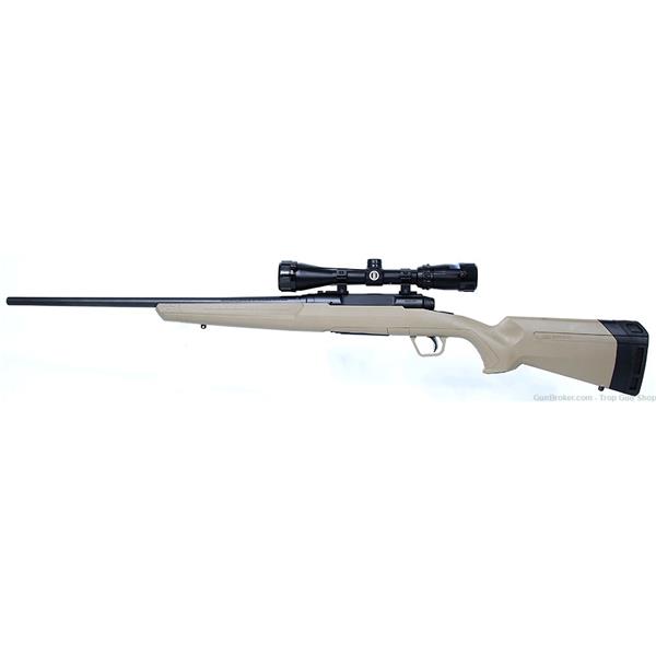.243 Win. Savage Axis, Win, 22" Barrel, Flat Dark Earth, Bushnell 3-9x40, 4rd