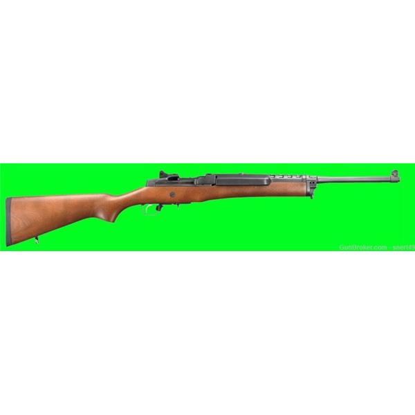 5.56mm NATO (.223 Rem.) Ruger / Sturm, & Co. Mini-14 Ranch 5.56 Blue/Wood 18.5” Bbl 5+1 2 Mags PicRail 1” Rg #5801 736676058013 18 inch " barrel