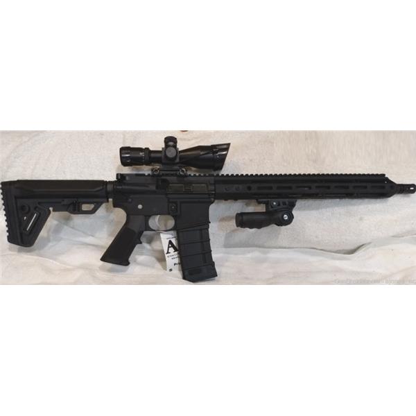5.56mm NATO (.223 Rem.) AM-15 Anderson Manufacturing BCA AR15, 5.56, 15" Slim M-LOK, 2.5-10X40 Scope W/Laser FVG 16 inch " barrel