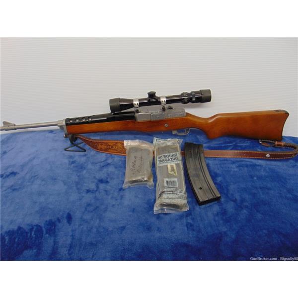 .223 Rem. Mini-14 Ranch Ruger / Sturm, & Co. RUGER RANCH MINI 14 MADE 1988 MULTIPLE MAGS/SCOPE *LIKE NEW* 18 inch " barrel