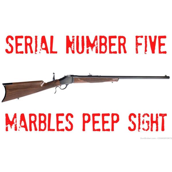 .45-70 Govt. Winchester 1885 High Wall 28" 45-70 Govt SERIAL #5 Tang-Mount Peep Sight WIN534098142C 28 inch " barrel