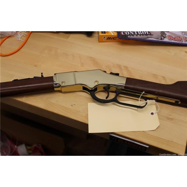 .17 HMR Golden Boy Henry Repeating Arms HENRY 17 LEVER ACTION RIFLE WITH NO RESERVE 20 inch " barrel