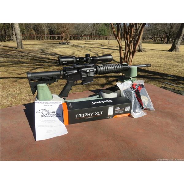 .223 Rem. AM-15 Anderson Manufacturing NIB Am- 15 223 Rem New Bushnell 3-9x40 XLT Scope Ready to go 18 inch " barrel
