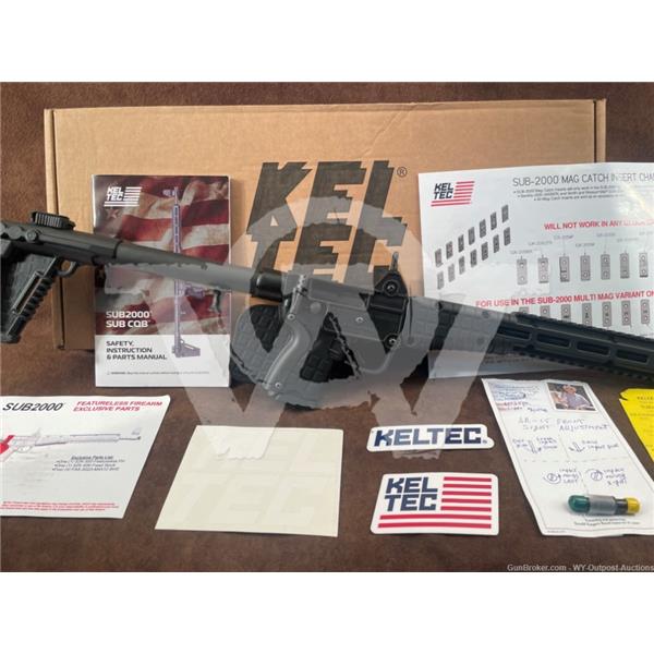 9mm Luger Sub-2000 Glock 19 KelTec Kel-Tec Gen-2 16.25” Collapsible Semi-Auto Sub-Rifle w/ Box 16 inch " barrel