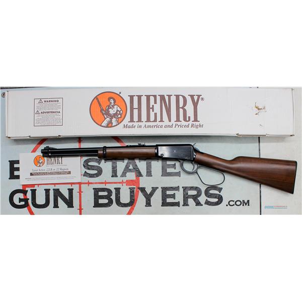 .22 Long Rifle Henry Repeating Arms LARGE LOOP LEVER ACTION Model H001 Carbine ~ .22LR 16" barrel BOX & MANUAL