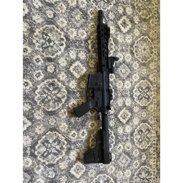 .300 AAC Blackout (7.62x35mm) AM-15 Anderson Manufacturing Lower w/ PSA upper and shockwave LPK 10 inch " barrel