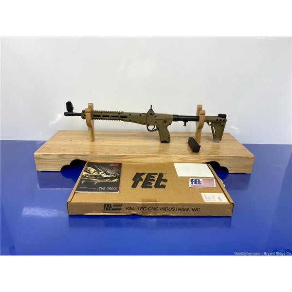 Sub 2000 KelTec Kel-Tec Sub-2000 Gen2 .40 S&W Blue/Tan 16.25" *AWESOME FOLDING SEMI-AUTO* KM