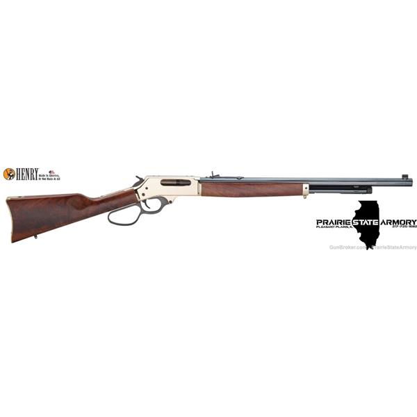 .45-70 Govt. Henry Repeating Arms Brass Lever Action 45-70 4+1 22" Polished Brass/American Walnut H010B 619835100047 22 inch " barrel