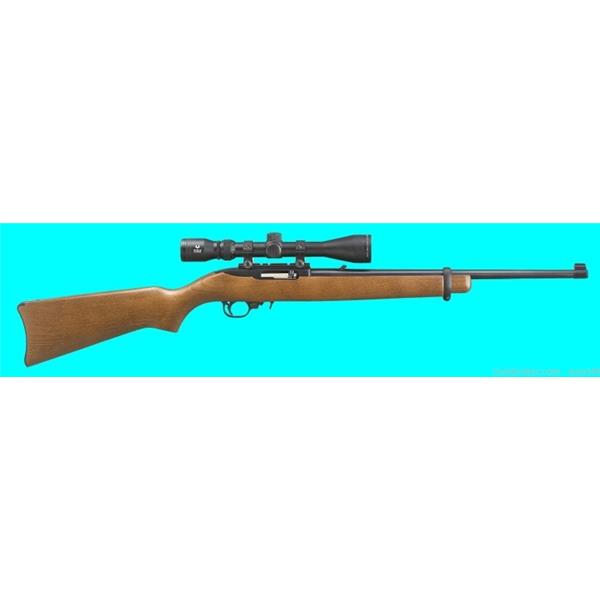 .22 LR Ruger / Sturm, & Co. 10/22 22LR Viridian EON 3-9x40 Scope Wood Stk Case 10+1 #31159 BuyNow 736676311590 18 inch " barrel