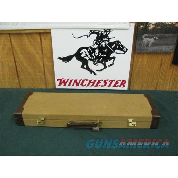 7013 Winchester 23 Golden Quail 410 gauge 26 barrels mod/full,STRAIGHT GRIP, pad, quail/dogs engraved coin silver receiver, ALL ORIGINAL # 48 of only 500 made. correct case, single selective trigger, raised rib ejector