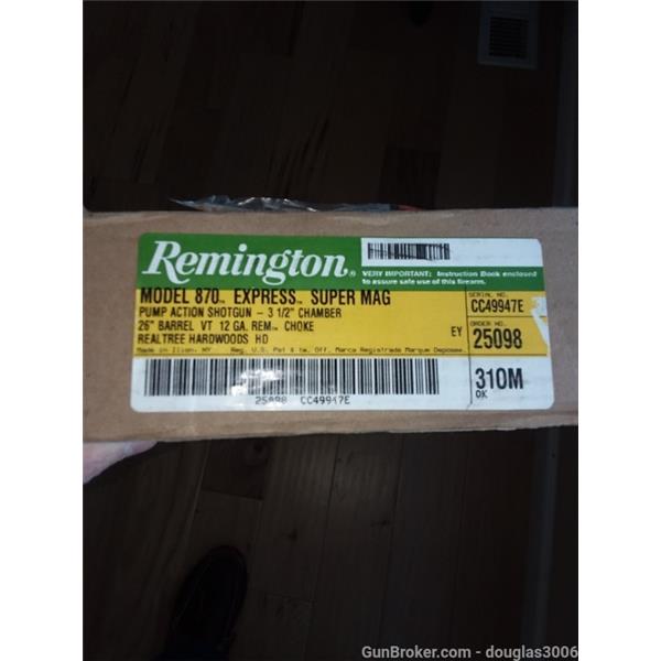 NIB Remington 870 Super Magnum camo 26 inch " barrel
