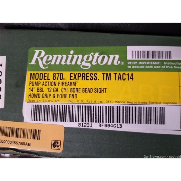 Remington 870 Express, TAC-14, 12Ga Wood 14" 81231