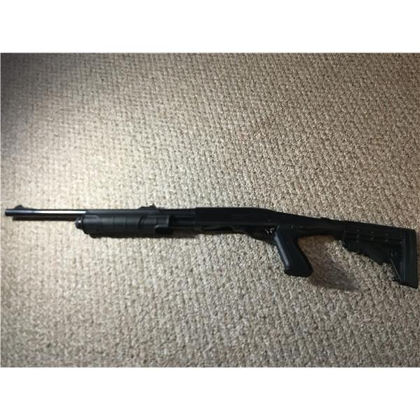 Remington 870 wingmaster Mod 1974 with ammo and tactical stock 18 inch " barrel