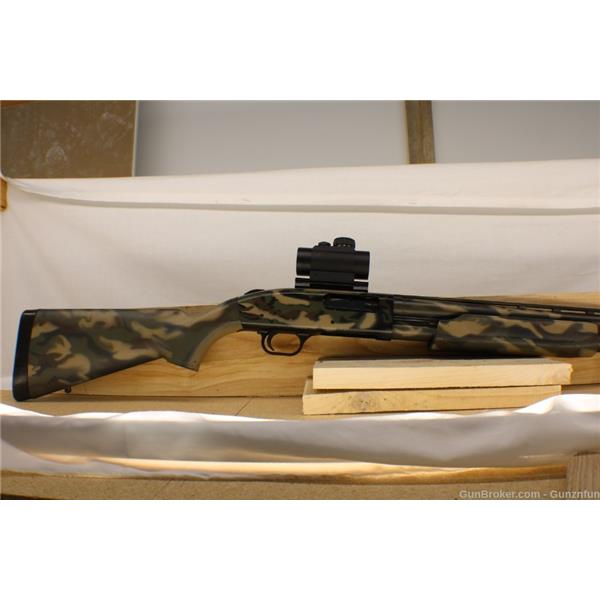 500 All-purpose Field USED Mossberg 500A Camo 12 Ga. 3" 24" Accu-choke barrel with Truglo optic 24 inch "