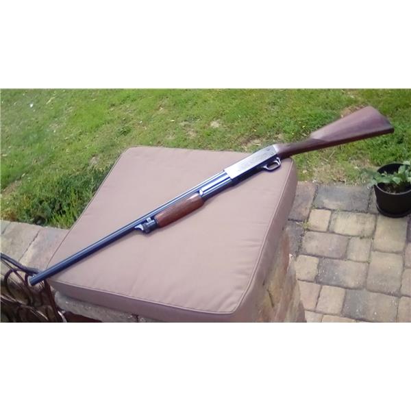 Model 37 Ithaca ultra featherlight 12 ds trench riot 24 inch " barrel