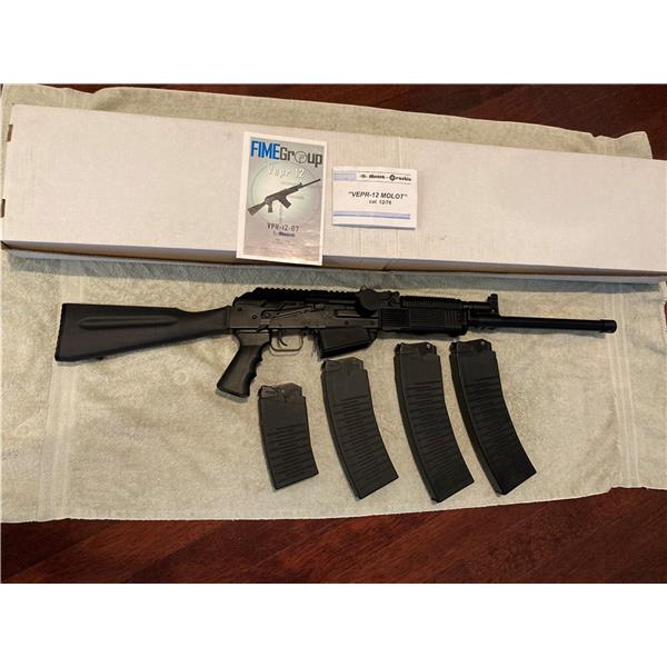 Vepr-12 Molot Vepr 12 Gauge Semi Auto Tactical Shotgun VPR-12-07 Fixed Stock 18 inch " barrel