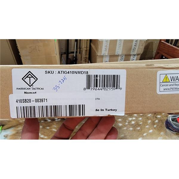 American Tactical / ATI ATI, Nomad, .410ga, single shot, break action, 819644021599 ATIG410