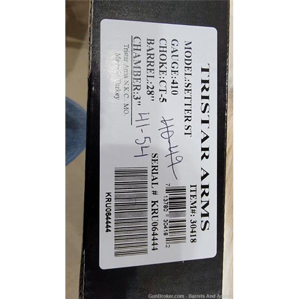 Tristar arms, Setter St, .410ga, over/under 713780304182 28 inch " barrel