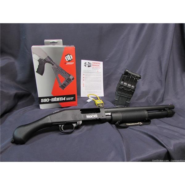 Mossberg 590M Shockwave Magazine Fed 14" 12 GA with SB Tactical brace 015813502085 14 inch " barrel