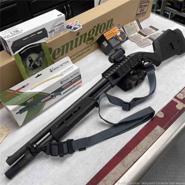 Remington 870 Tactical! Magpul Furniture! Mesa Prim Arms Red Dot! 047700250779 25077RS72802X 18 inch " barrel