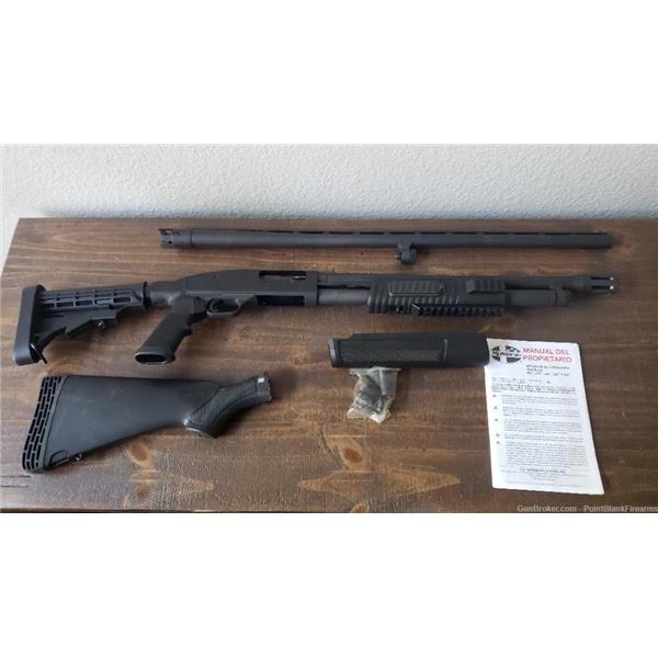 Mossberg 500 Tactical 12GA Shotgun PACKAGE Extra Barrel + Stock - 12 Gauge 18 inch " barrel