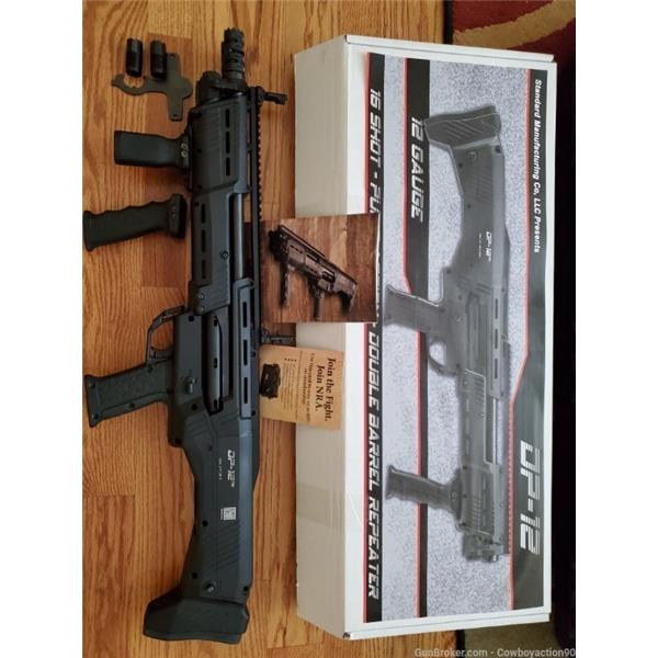 Standard Manufacturing DP-12 .12ga Shotgun + Hardcase, Door Breach Chokes, Magpul MBUS Pro, ETC.. 19 inch " barrel