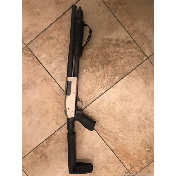 590 Shockwave Mossberg 12 Ga Marinecote with SB Tactical Brace