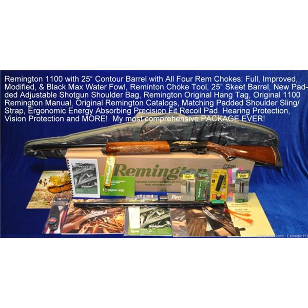 1100 Competition Remington Model Magnum 12 Gauge 2 Barrels 25" Skeet Target Contour 25 inch " barrel