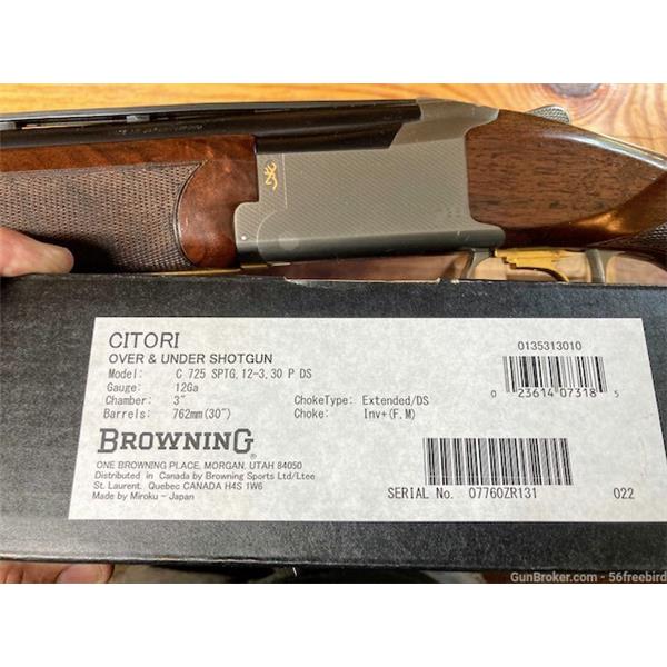 CITORI 725 SPORTING Browning Sporting 12 ga 30" ported barrels 30 inch " barrel