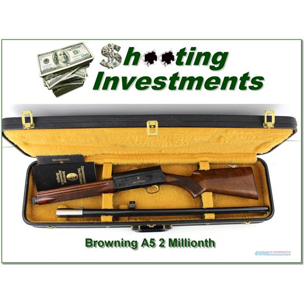 12 Gauge Browning A5 Light Belgium 2 millionth unfired in case!