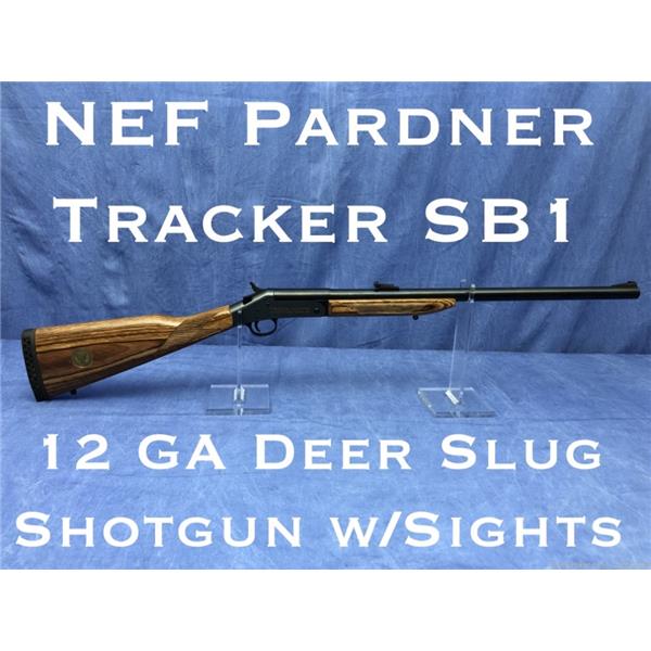 New England Firearms / NEF Pardner Tracker SB1 Blued 12 GA Deer Slug Iron Sights Shotgun: like H&R