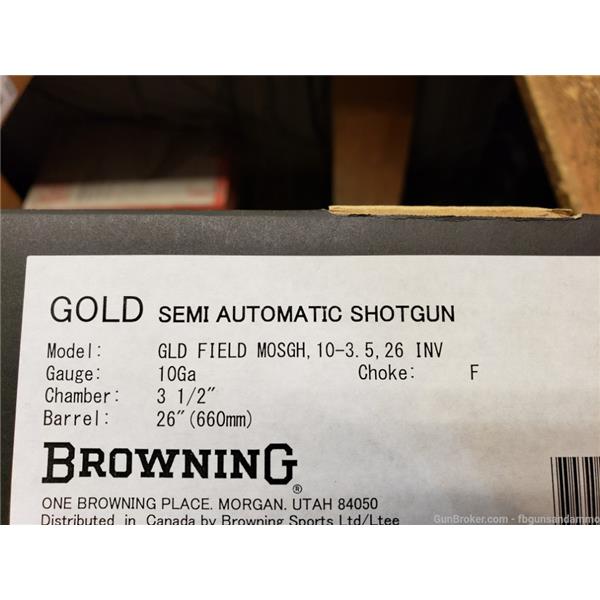 ACTUAL PICS! NEW! BROWNING GOLD LIGHT 10 GAUGE 26" MOSGH 011294114 3.5 CHAM 023614743439 26 inch " barrel BG INCH GA NR