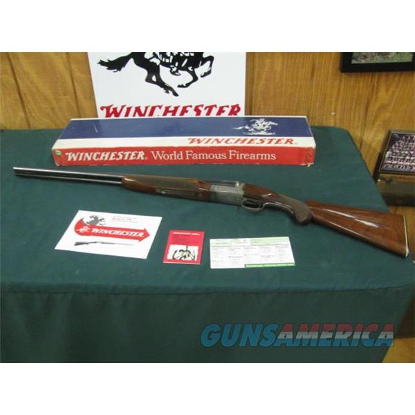 7304 Winchester 23 Pigeon XTR 20 gauge 26 inch barrel ic/mod, 97%, correct box serialized to gun, papers, vent rib, 2 3/4& 3inch chambers, single select trigger, ejectors, round knob, butt plate, all original coin silv